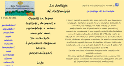 Desktop Screenshot of labottegadiartemisia.com